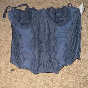 Blue Urban Outfitters Corset Top - Size Large
